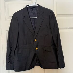 Loro Piana x Brooks Brothers Wool Gold Button Blazer Boys 14
